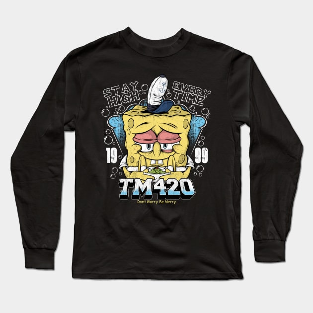 Sponge Bong Long Sleeve T-Shirt by merry420